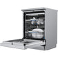 Midea MDWEF1433G(SS)-WG-UK
Dishwasher, 14 Place Settings, Stainless Steel, B Rated