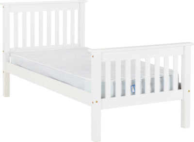 Monaco 3' Bed High Foot End
White