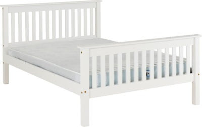 Monaco 4' Bed High Foot End
White