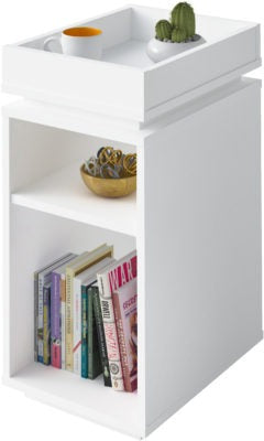 Naples Storage Side Table
White