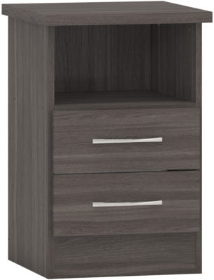 Nevada 2 Drawer Bedside
Black Wood Grain