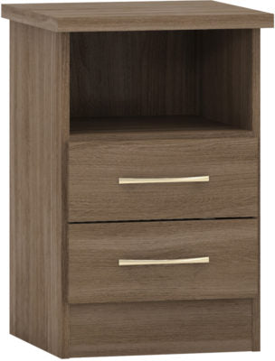 Nevada 2 Drawer Bedside
Rustic Oak Effect