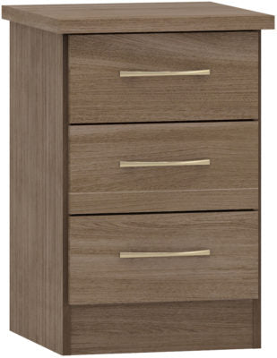 Nevada 3 Drawer Bedside
Rustic Oak Effect