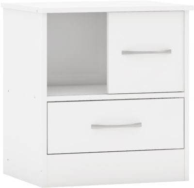 Nevada Sliding Door Bedside
White Gloss