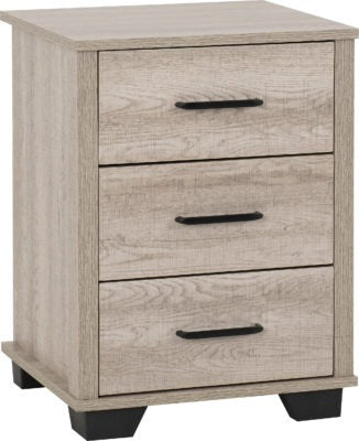 Oliver 3 Drawer Bedside
Light Oak Effect