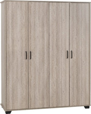 Oliver 4 Door Wardrobe
Light Oak Effect