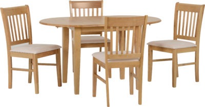 Oxford Extending Dining Set
Natural Oak/Mink Microsuede