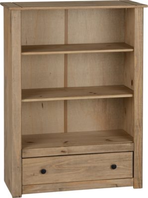 Panama 1 Drawer Bookcase
Natural Wax