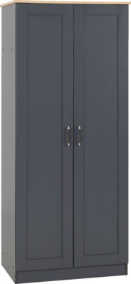 Portland 2 Door Wardrobe
Grey/Oak Effect