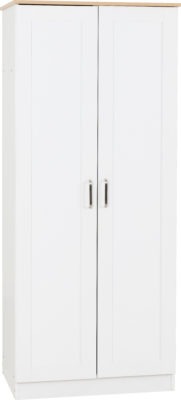 Portland 2 Door Wardrobe
White/Oak Effect