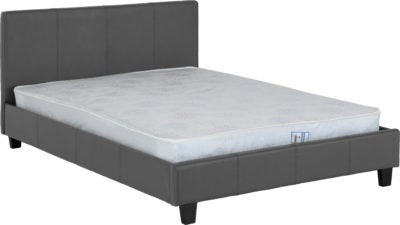 Prado 5' Bed
Grey Faux Leather