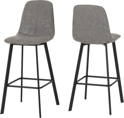 Quebec Bar Chair (Box of 2)
Grey Faux Leather