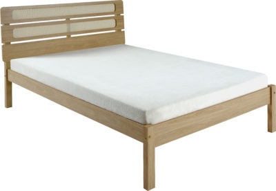 Santana 4'6" Bed
Light Oak/Rattan Effect
