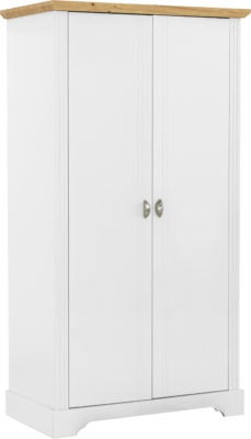 Toledo 2 Door Wardrobe
White/Oak Effect