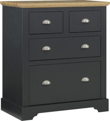 Toledo 2+2 Drawer Chest
Grey/Oak Effect