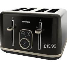 Breville Aurora VTR019 4 Slice Toaster - Shimmer Black