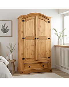 Corona 2 Door 1 Drawer Wardrobe