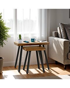 Quebec Wave Edge Nest of Tables