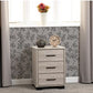 Oliver 3 Drawer Bedside