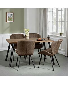 Quebec Wave Edge Dining Set
