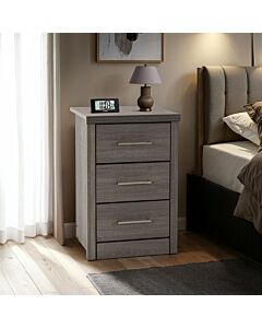 Lisbon 3 Drawer Bedside