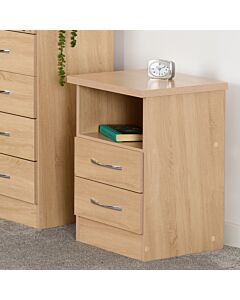 Nevada 2 Drawer Bedside