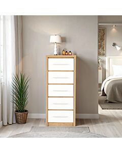Seville 5 Drawer Narrow Chest